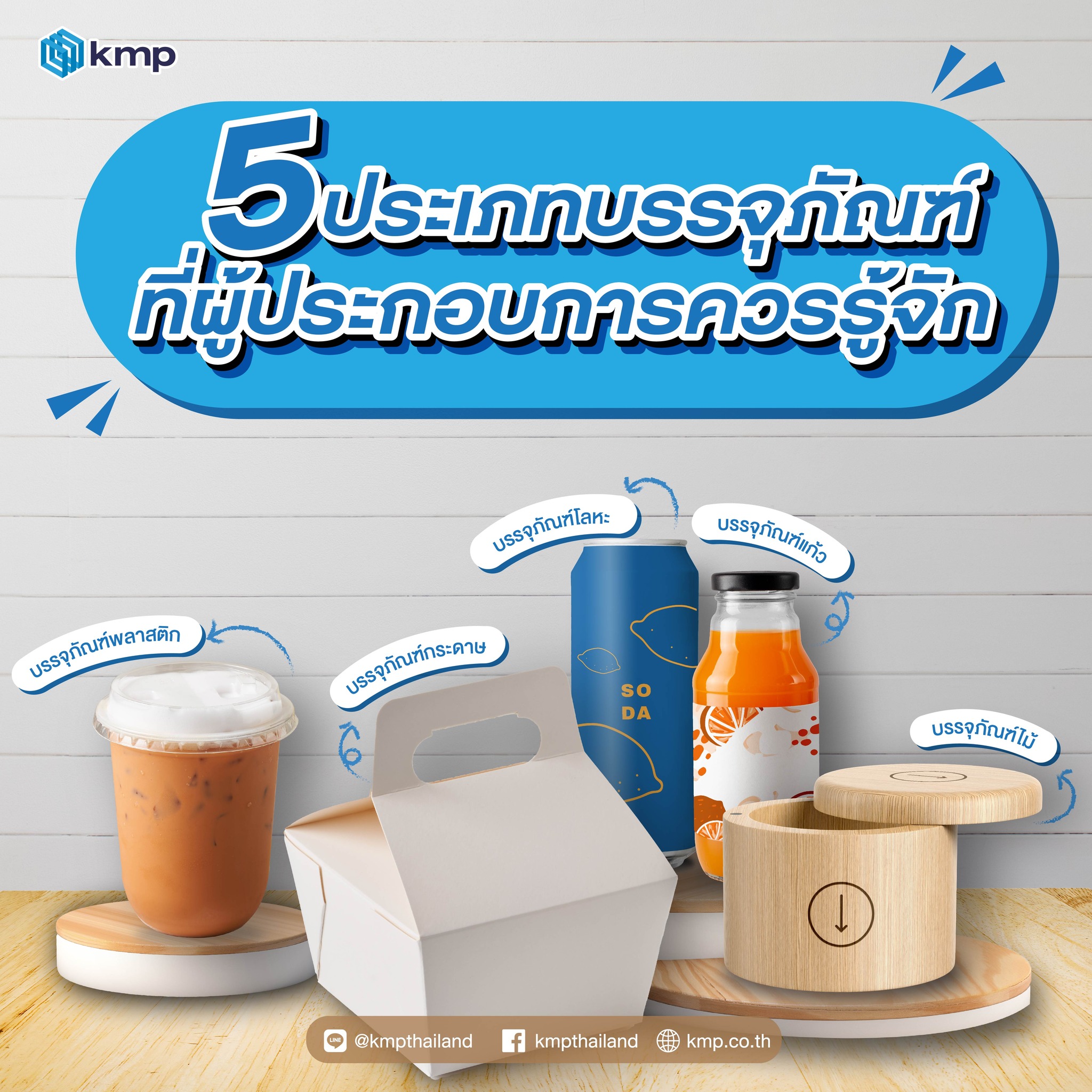 5 ประเภทบรรจุภัณฑ์ที่ผู้ประกอบการควรรู้จัก